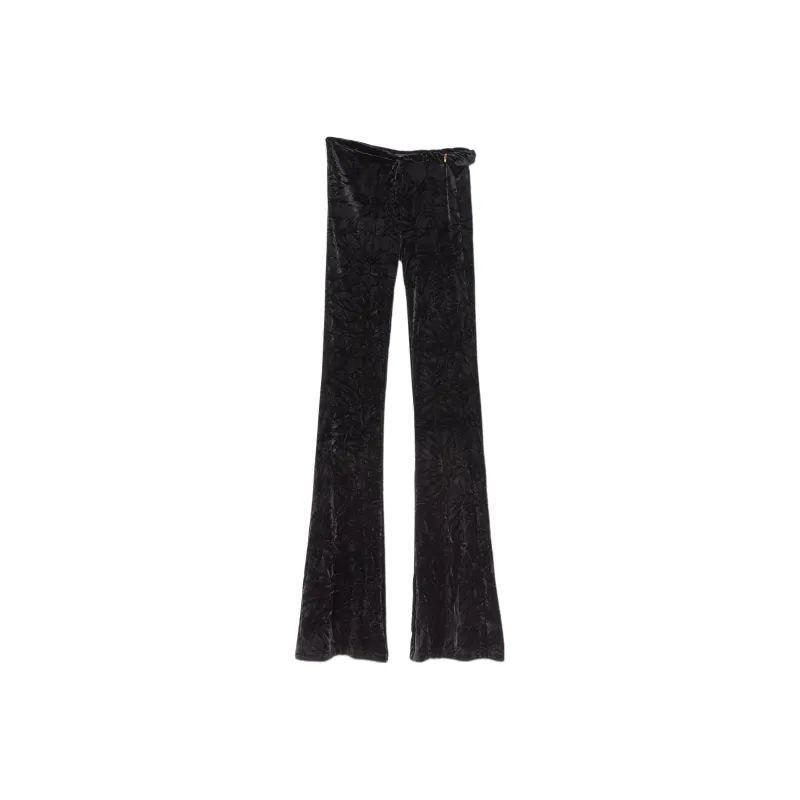 VERSACE Flared Velvet Trousers-0