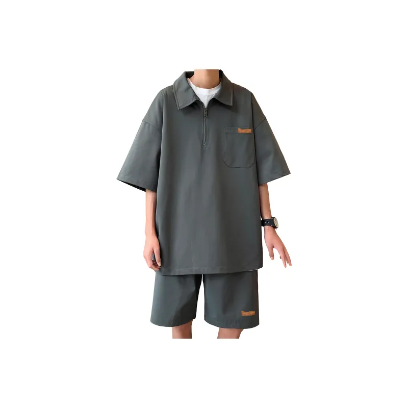 MARK WAFFLE Shirt Matching Set Unisex-4