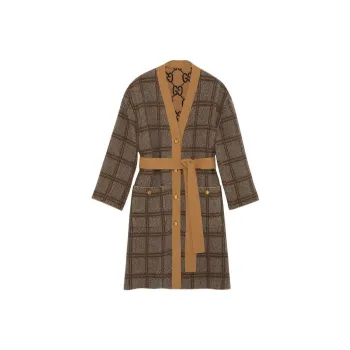 GUCCI Reversible Checked Cardigan