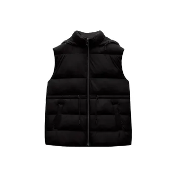 ZARA Puffer Jackets Women's Black