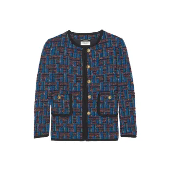 SAINT LAURENT FW21 Coat Women's Blue