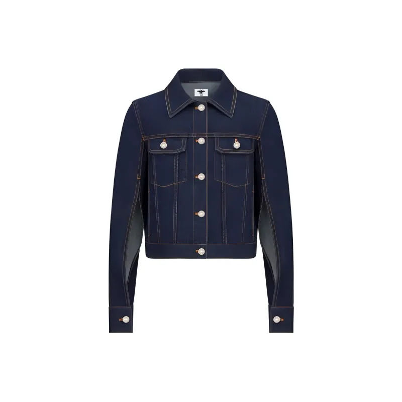 DIOR SS22 Denim Jacket Women's Blue-0