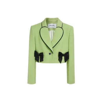 TAMMY TANGS Cropped Coats Women's Green
