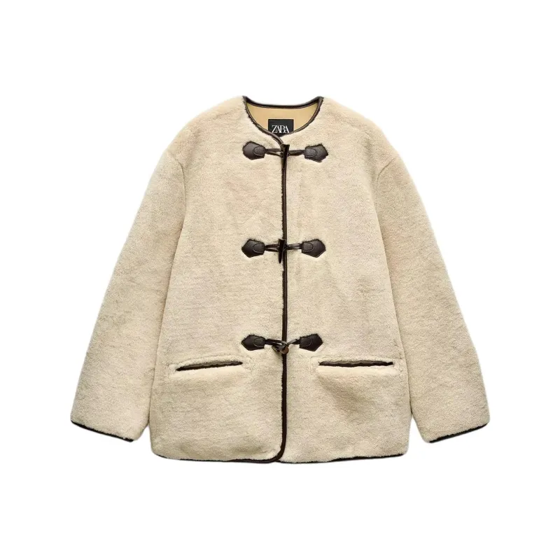 ZARA Coats Women's Natural Color-0