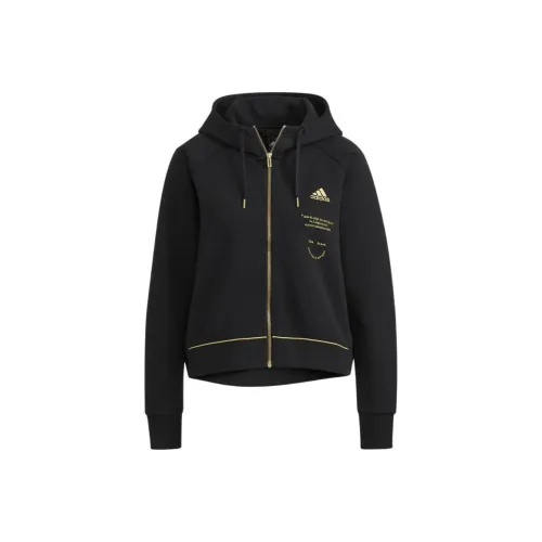 Adidas Cropped Coats Women's Black