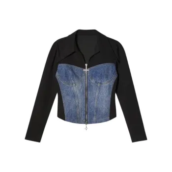PSALTER Denim Jacket Women's Deep Sea Blue
