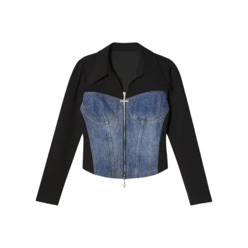 PSALTER Denim Jacket Women's Deep Sea Blue