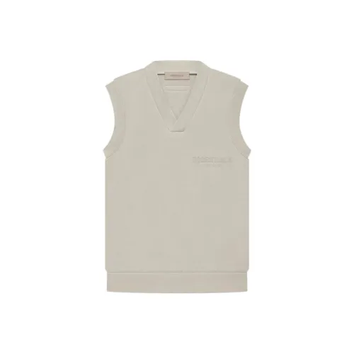 Fear Of God Essentials Military Nylon Hooded Jacket Women's V Neck Vest Smoke