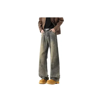 FOMOCE Jeans Unisex Yellow Mud