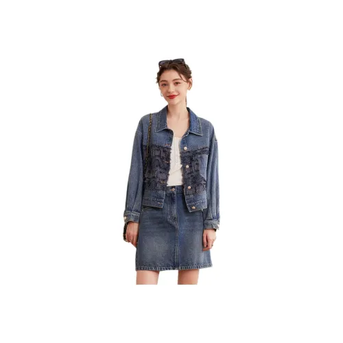 LOUISY AO Denim Jacket Women's Blue