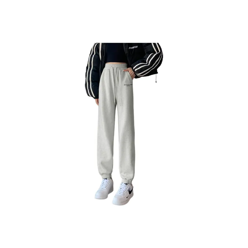 Tonlion Casual Pants Women's Light Heather Gray-0