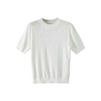 Late White Knitwear Women's Ecru
