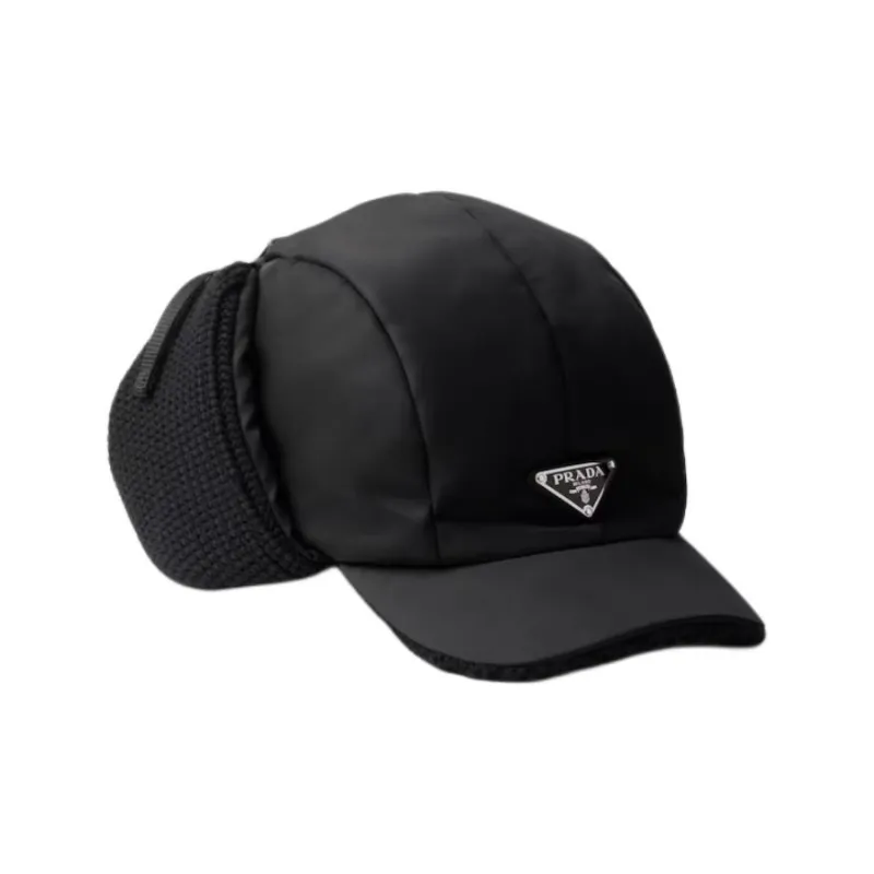 PRADA Re rylon And Wool Trapper Hat-0