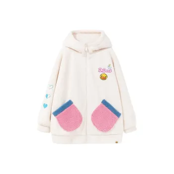 B.Duck Velvet feel Coat Women's Ecru