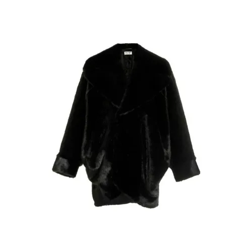 SAINT LAURENT Coats Women's Black