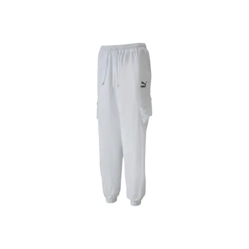 PUMA CLASSICS Knitted Sports Pants Women's White