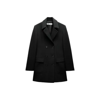 ZARA ZW Series Coats Women's Black