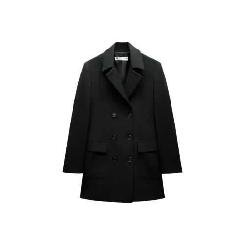 ZARA ZW Series Coats Women's Black
