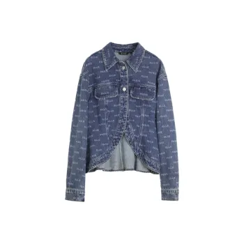 ELLE Denim Jackets Women's Blue