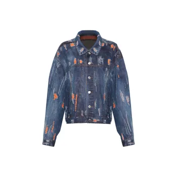 CHICCO MAO Denim Jackets Women's Blue