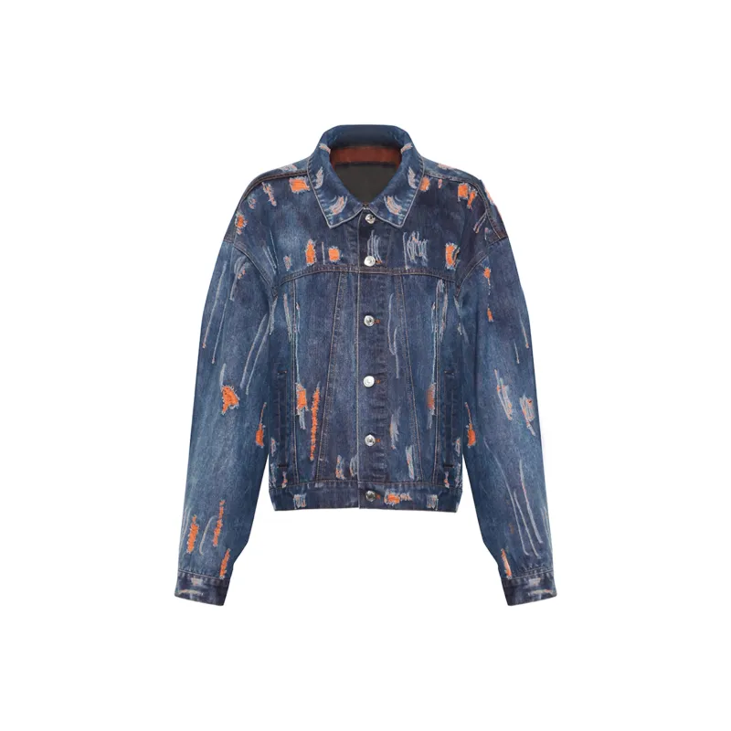 CHICCO MAO Denim Jackets Women's Blue-0
