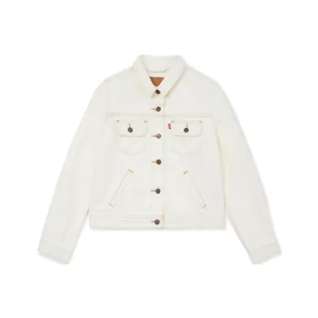 Levis Cropped Coats Women's White