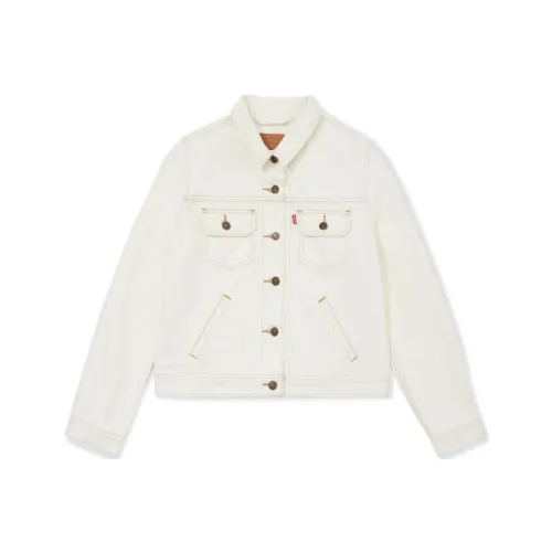Levis Cropped Coats Women's White