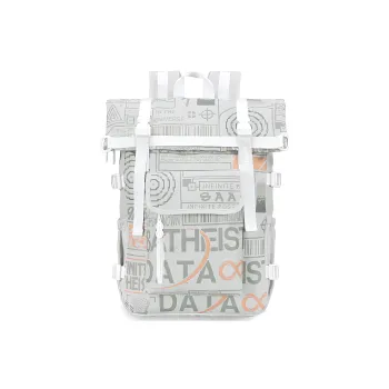 8atheist Polyester Backpack Regular Unisex Light Gray