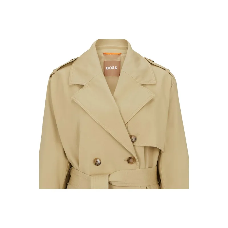 HUGO BOSS SS23 Trench Coat Women's Khaki-4