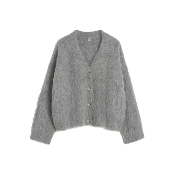 Toteme V-neck Alpaca Wool-blend Cardigan