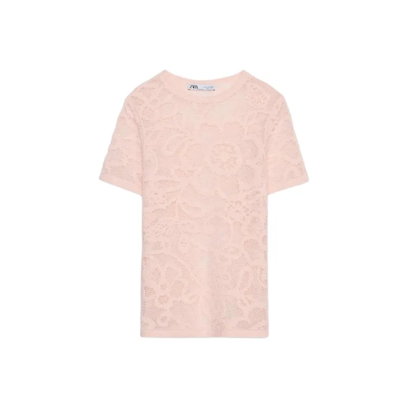 ZARA Knitwear Women's Light Pink Red-0