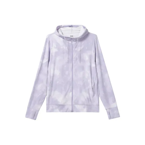 UNIQLO UV Protection Sun Protection Clothing Women's Light Blue Purple