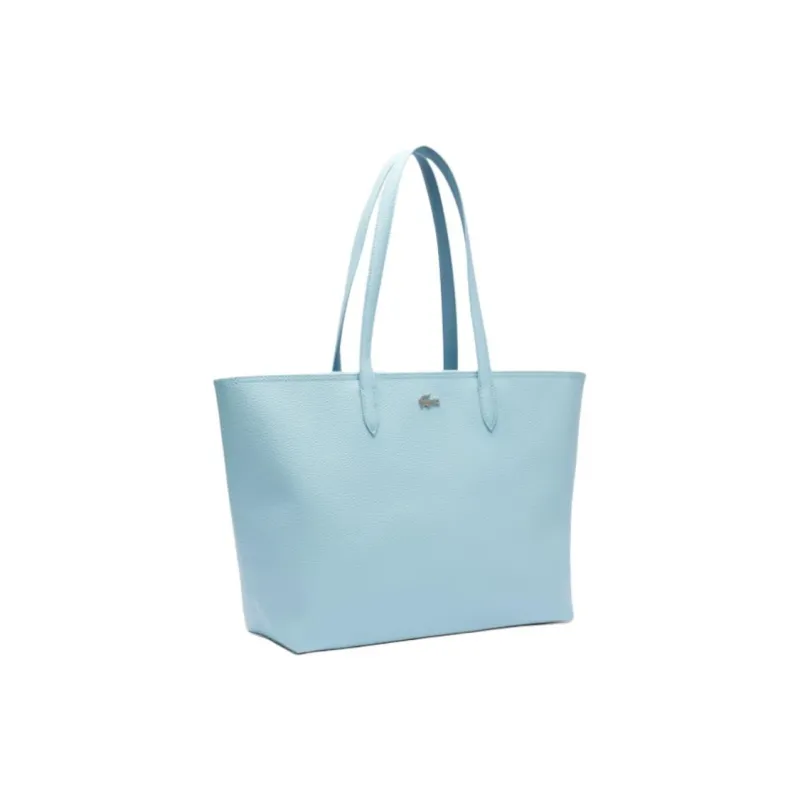 LACOSTE PVC Tote Bag, Shopping Bag, Shoulder Bag Women's Light Blue-1