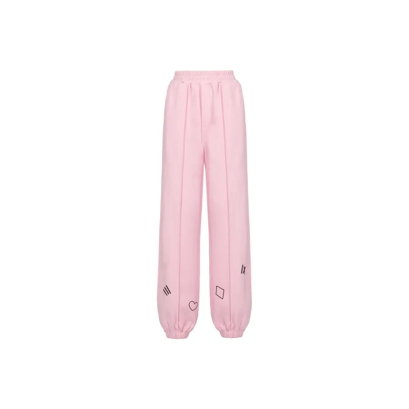 Richie Macie Casual Pants Unisex Pink-0