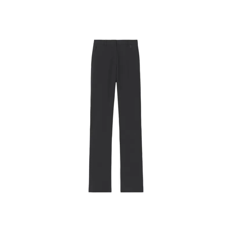 Burberry Wool Tailored Trousers Black-0