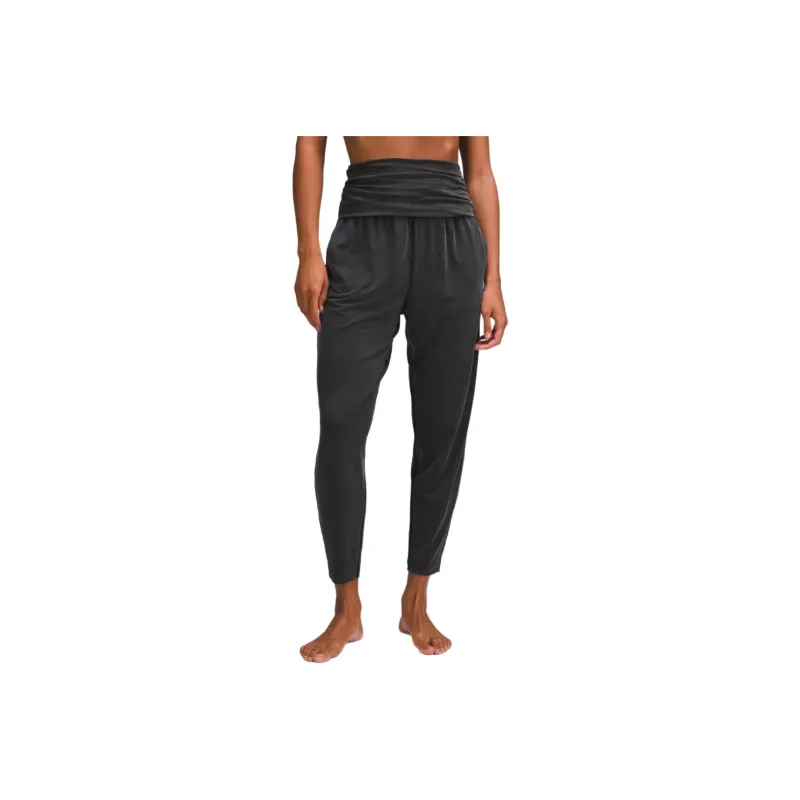 Lululemon Relaxed Cupro Foldover Yoga Casual Pants Women's-2