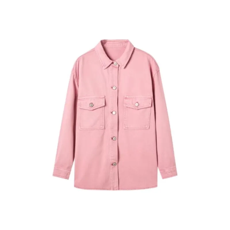 Demana Denim Jacket Women's Smoke Pink-0