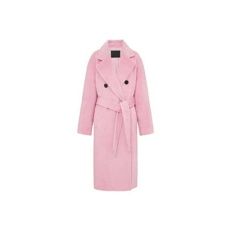 MO&CO Coats Women's Dusty Pink-0