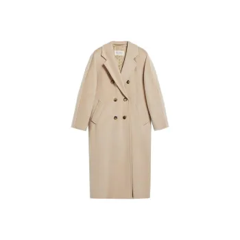 MaxMara Madame Double Breasted Belted Coat