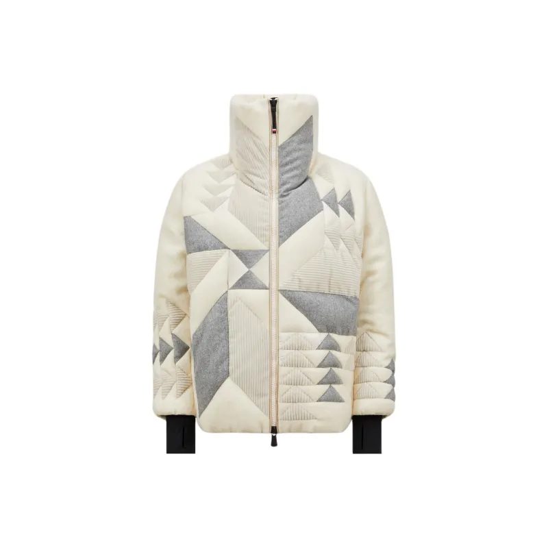 Moncler Grenoble Down Jacket Women's White/Gray-0