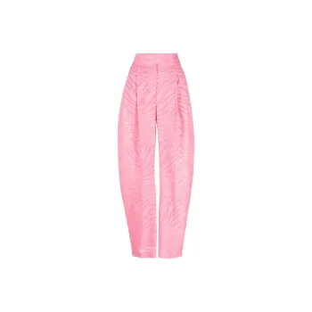 The Attico Gary Zebra Pattern Wide Leg Trousers