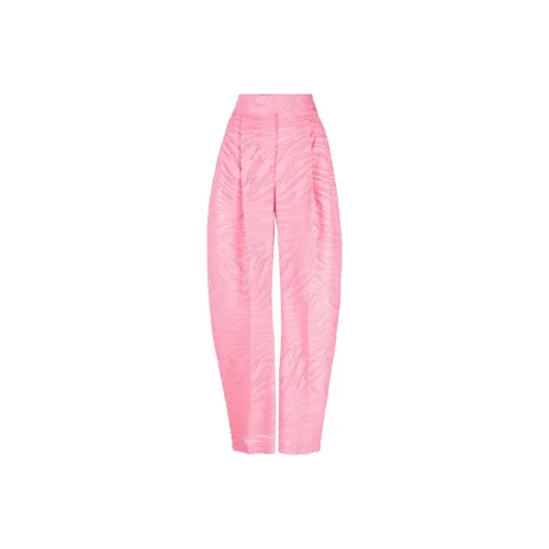 The Attico Gary Zebra Pattern Wide Leg Trousers