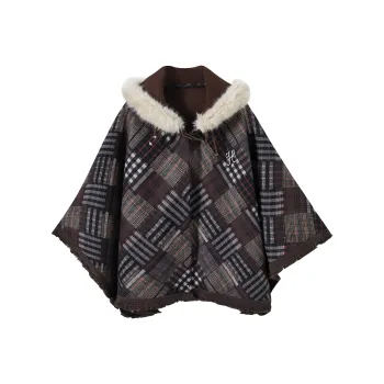 KAZAN Cloaks Women's Chocolate & Brown