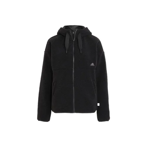 Adidas Velvet Jackets Women's Black
