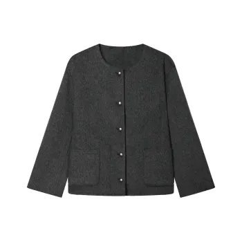 THE SEA LIFE Cropped Coat Women's Reed Gray