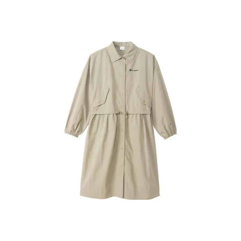 Champion Trench Coats Women's Light Khaki-0