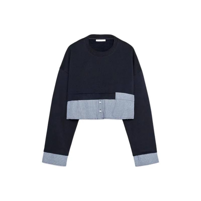 ZARA Sweatshirt Women's Sea Blue-0