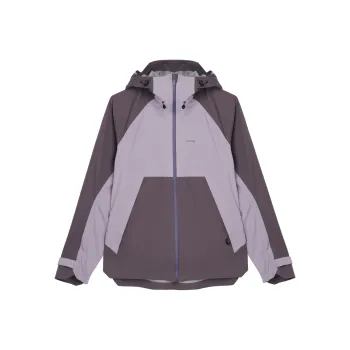 DECATHLON MH500 Water-Resistant Windproof Breathable Windbreaker Jacket Women's Pale Purple/purple
