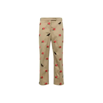 THOM BROWNE Mid rise Tailored Twill Trousers