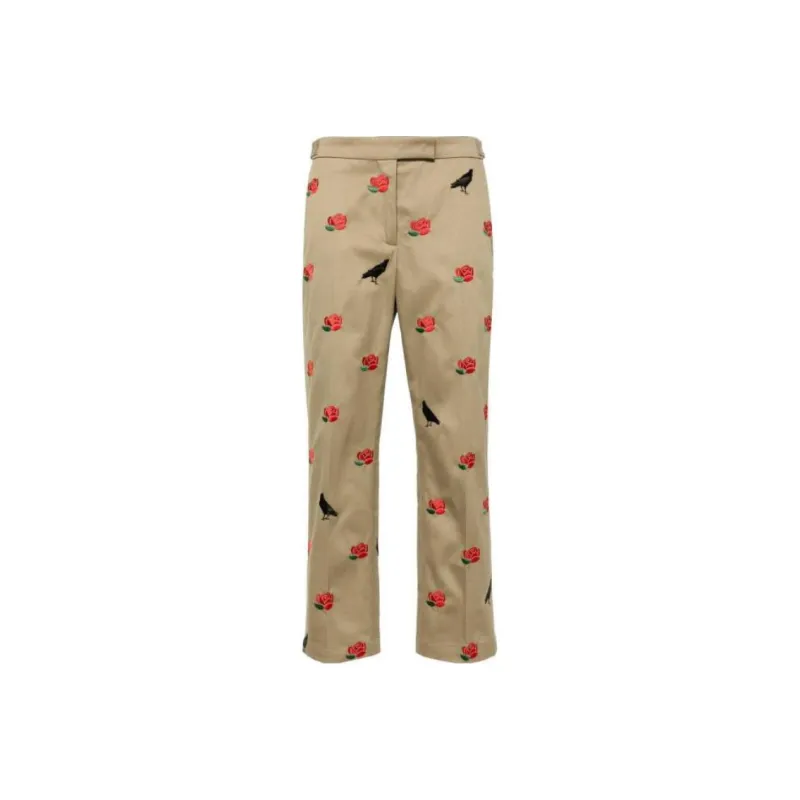THOM BROWNE Mid rise Tailored Twill Trousers-0